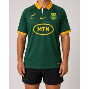 NWT Nike South Africa Springboks Rugby Jersey Short Sleeve Polo Mens 2XL